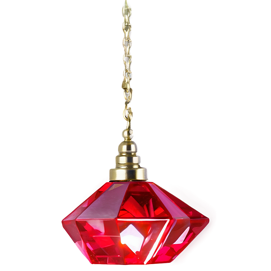 Red Crystal Lamp Png 48 PNG image