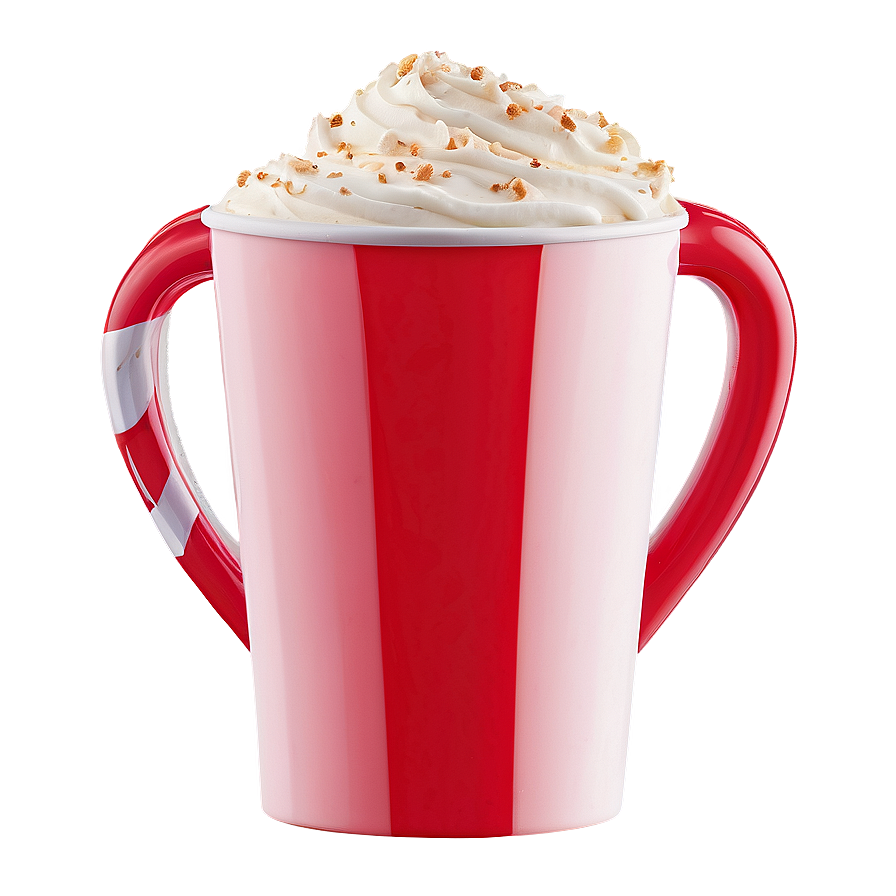 Red Cup With Cream Png Gow PNG image