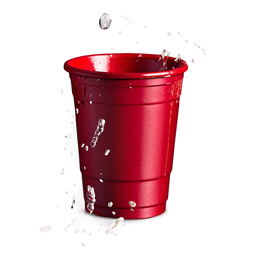 Red Cup With Splash Png Aen37 PNG image