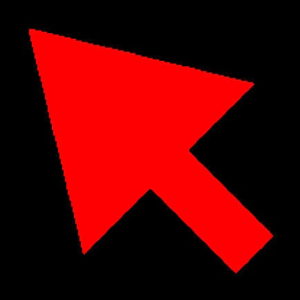 Red Cursor Icon PNG image