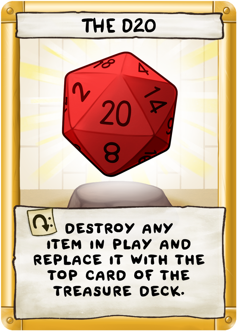 Red D20 Dice Card PNG image