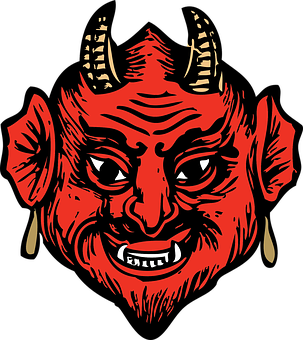 Red Demon Illustration PNG image