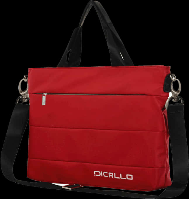 Red Dicallo Ladies Shoulder Bag PNG image