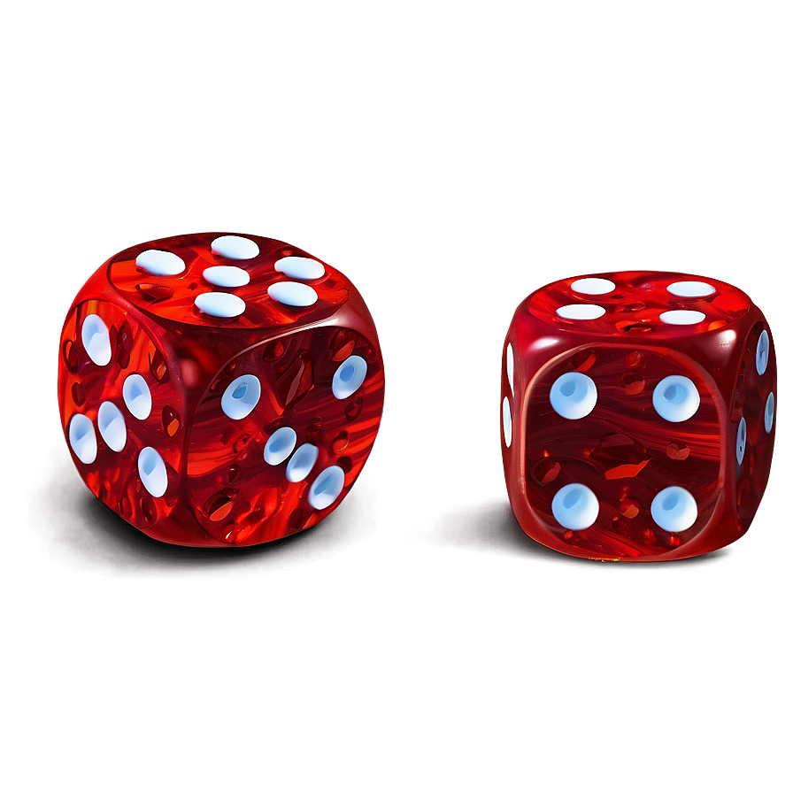 Red Dice Top View Png 12 PNG image