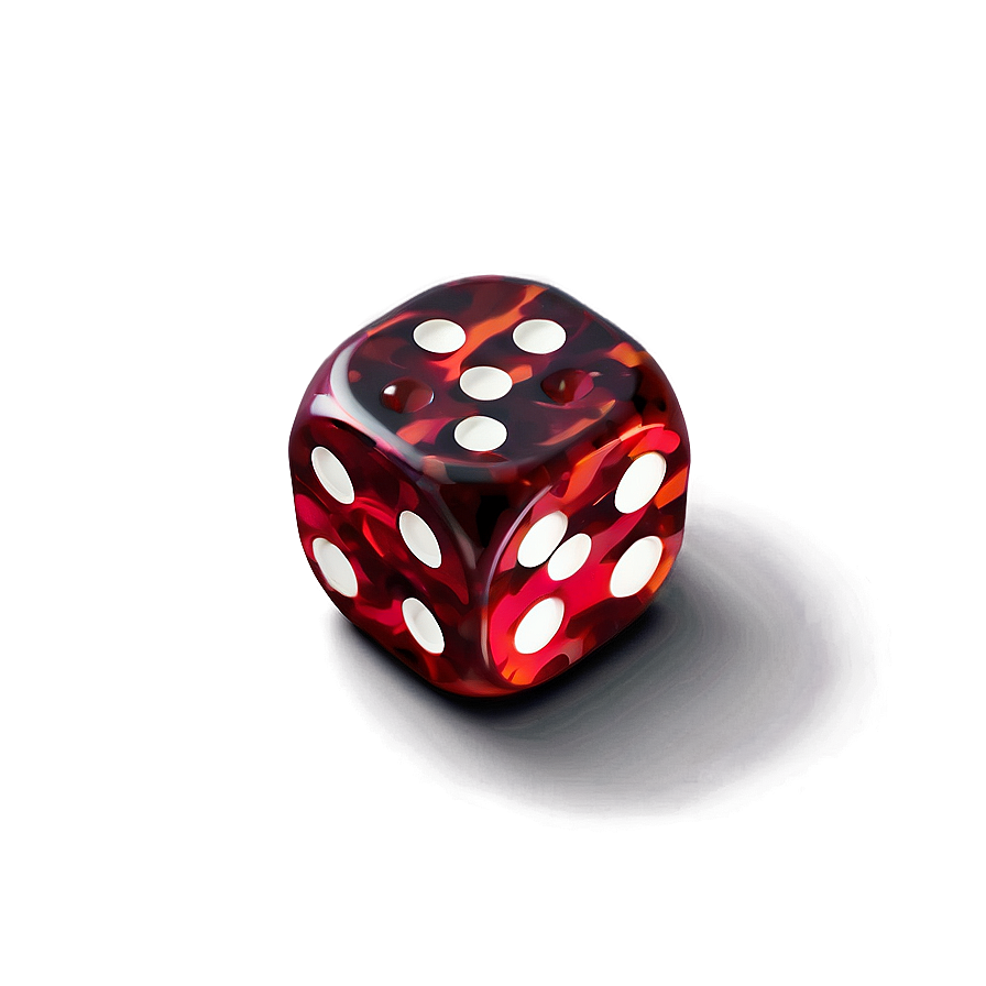 Red Dice With Reflection Png Mwm92 PNG image