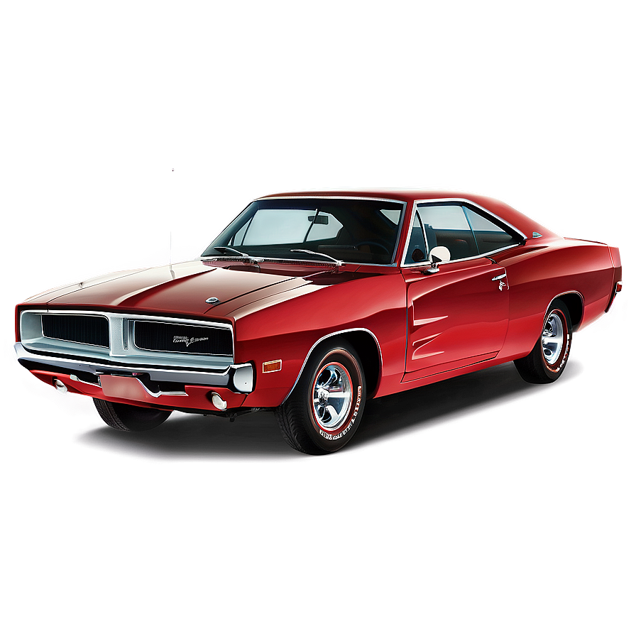 Red Dodge Charger Illustration Png Wog8 PNG image