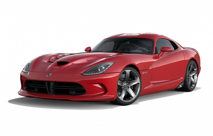 Red Dodge Viper Sports Car PNG image