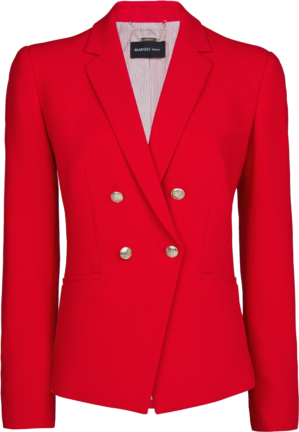 Red Double Breasted Blazer PNG image