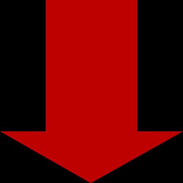 Red Downward Arrow Graphic PNG image