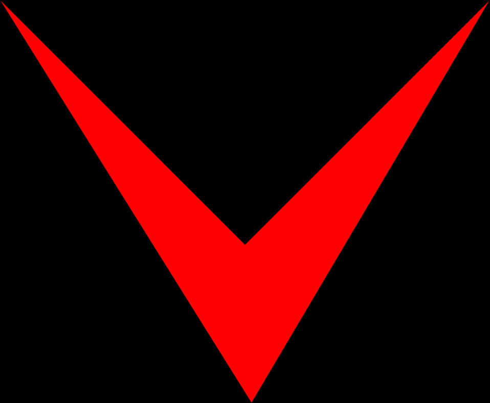 Red Downward Arrow PNG image