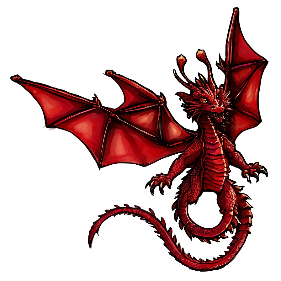Red Dragon Graphic Png Xlg83 PNG image