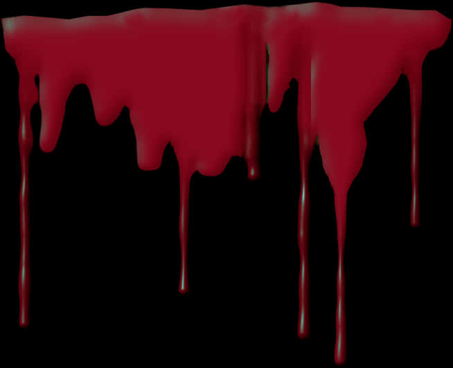 Red Dripping Liquidon Black Background PNG image