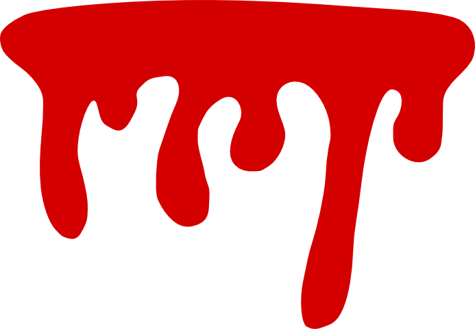 Red Dripping Paint Graphic PNG image