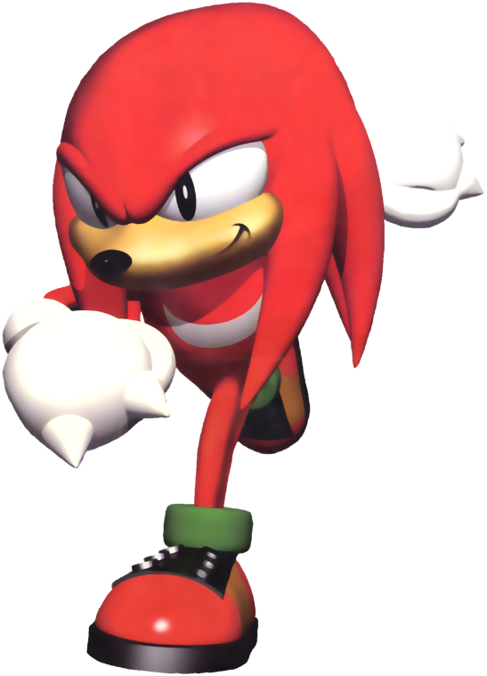 Red Echidna Knuckles Standing PNG image