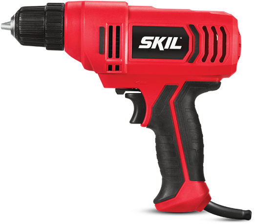 Red Electric Drill PNG image