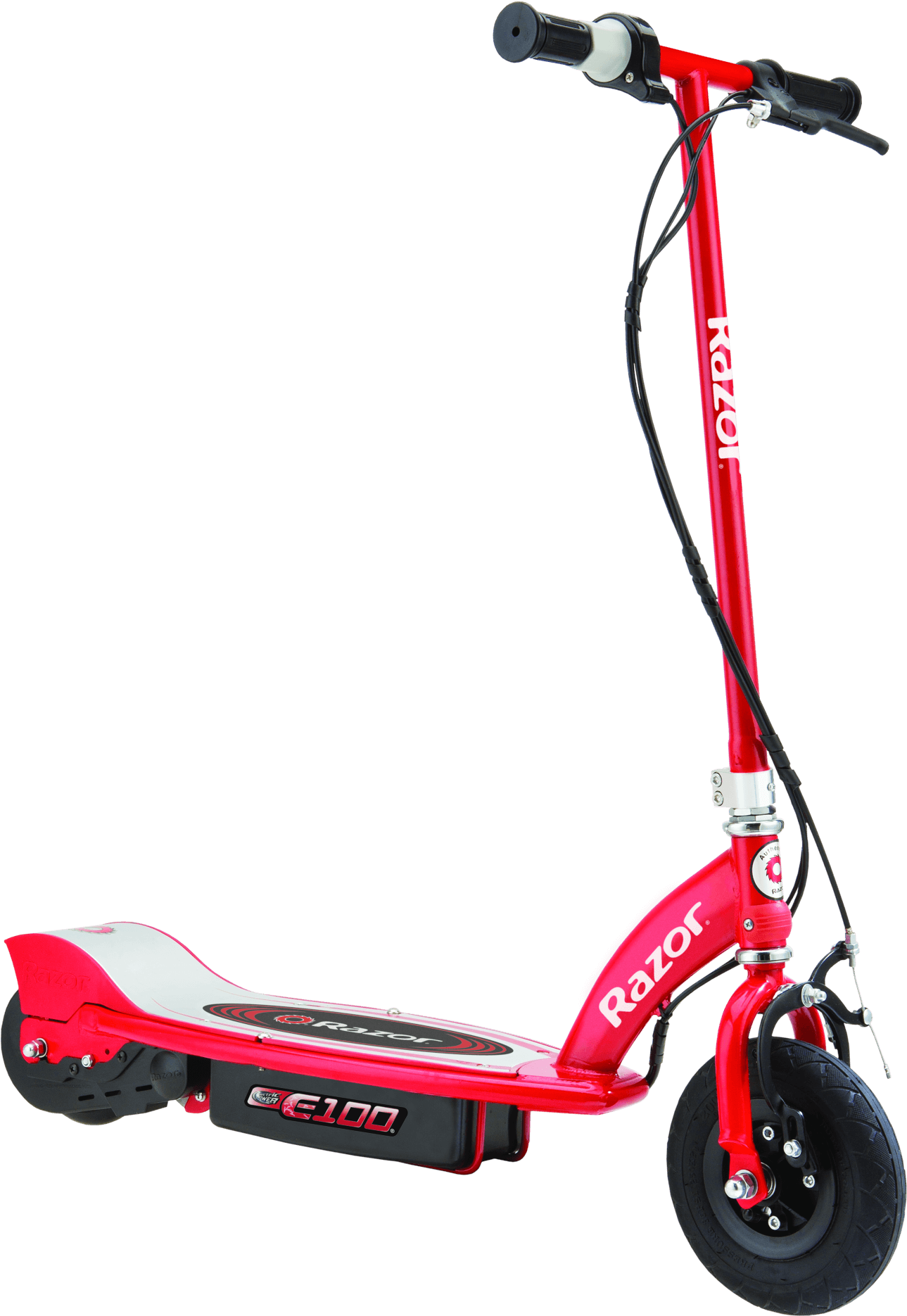 Red Electric Scooter Razor E100 PNG image