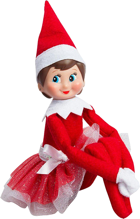 Red Elf On The Shelf Doll PNG image