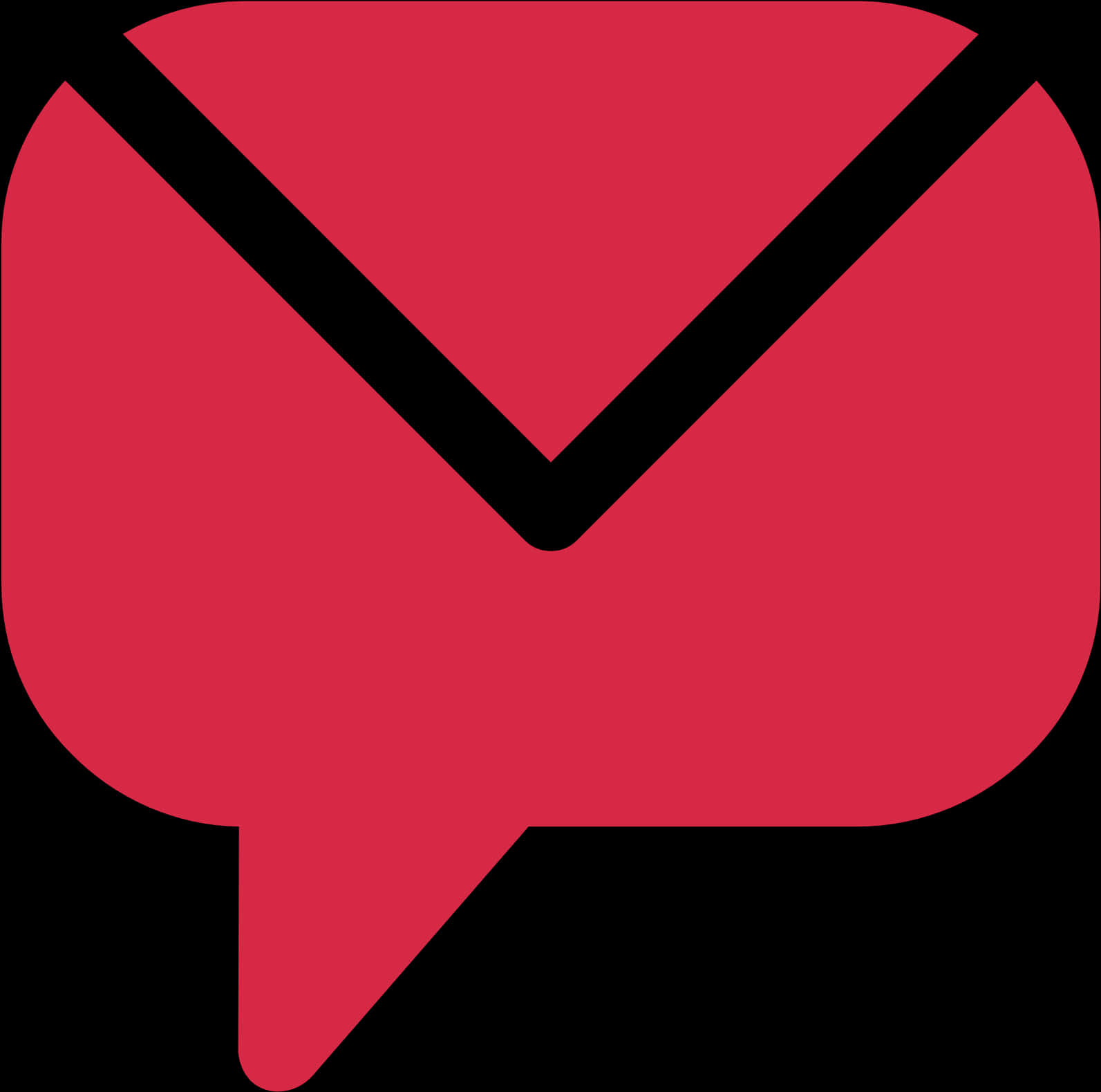 Red Email Icon PNG image