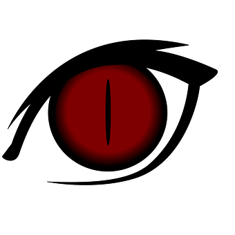 Red Eye Graphic Icon PNG image