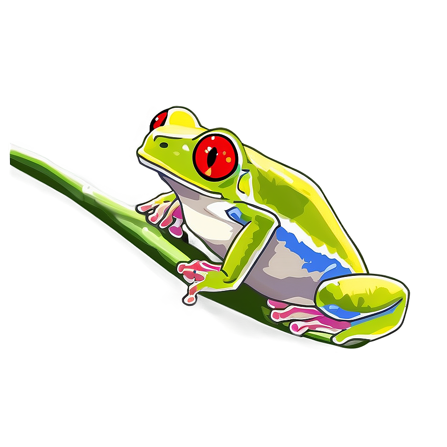 Red-eyed Tree Frog Png 05032024 PNG image