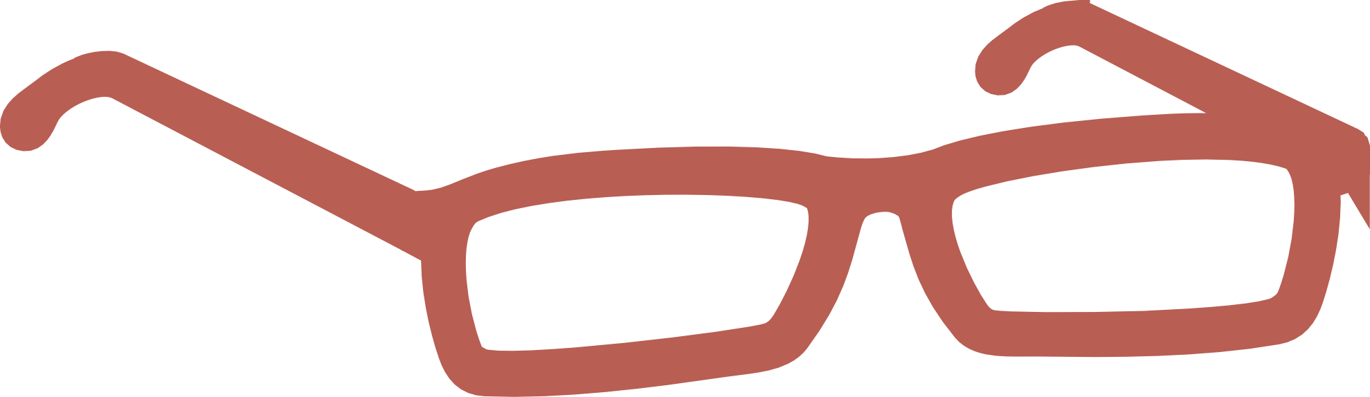 Red Eyeglasses Icon PNG image