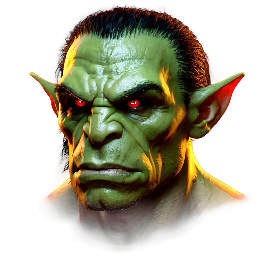 Red Eyes Orc Png 05252024 PNG image