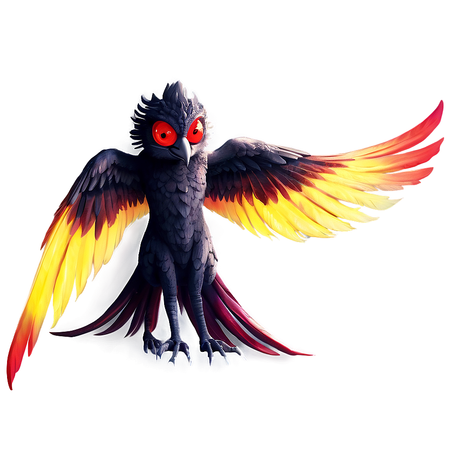 Red Eyes Phoenix Png 05252024 PNG image