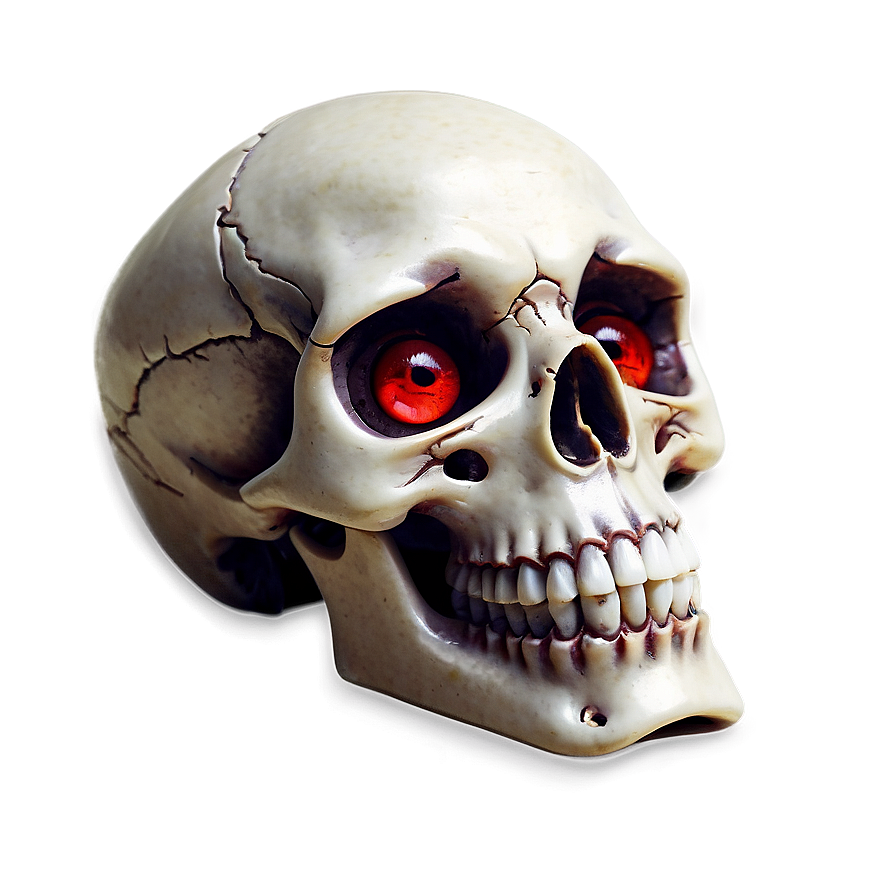 Red Eyes Skull Png 05252024 PNG image