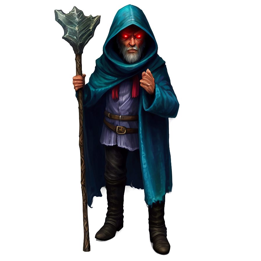 Red Eyes Wizard Png Pwr PNG image
