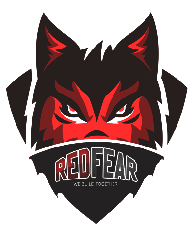 Red Fear Wolf Logo PNG image