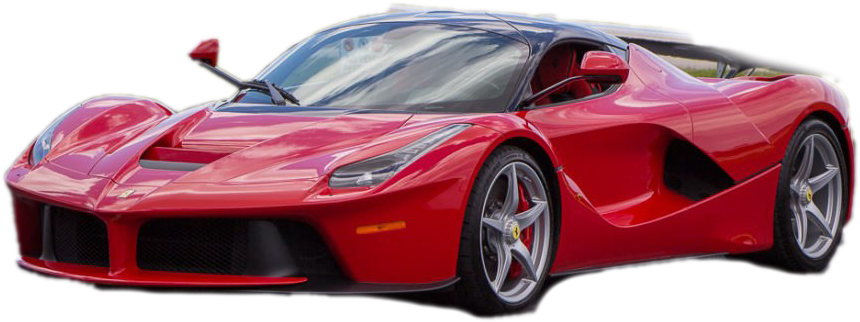 Red Ferrari La Ferrari Supercar PNG image