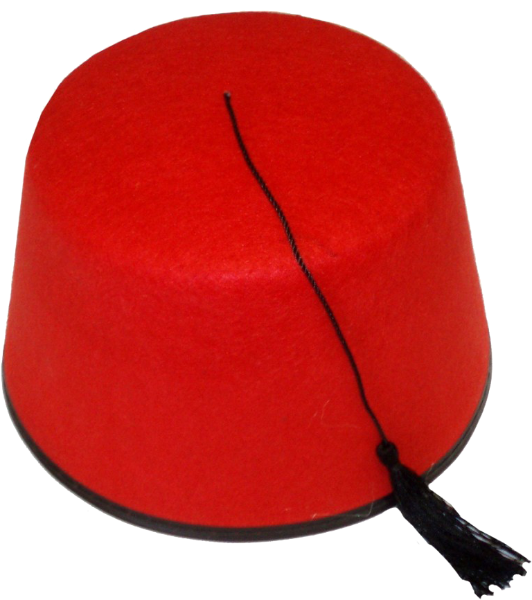 Red Fez Hat PNG image