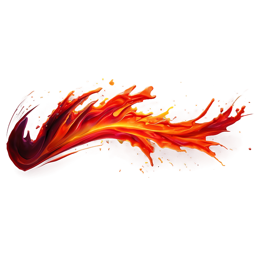 Red Fire Abstract Splash Png Jsr93 PNG image