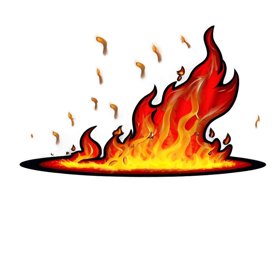 Red Fire B PNG image