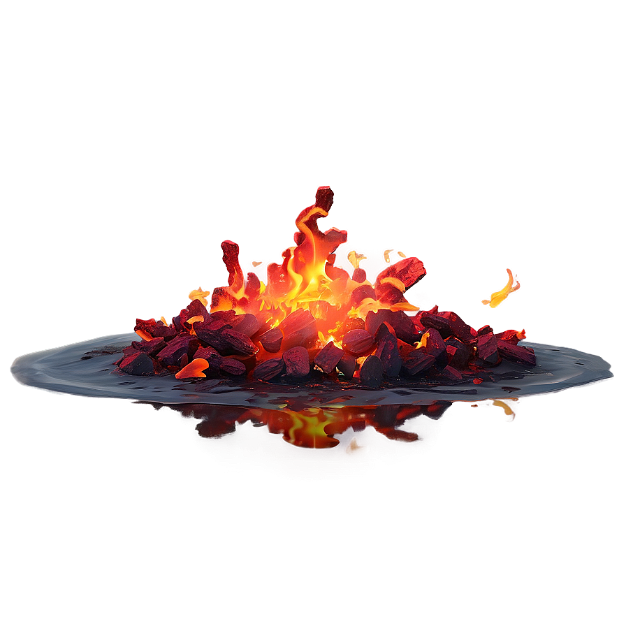 Red Fire Embers Floating Png 06252024 PNG image