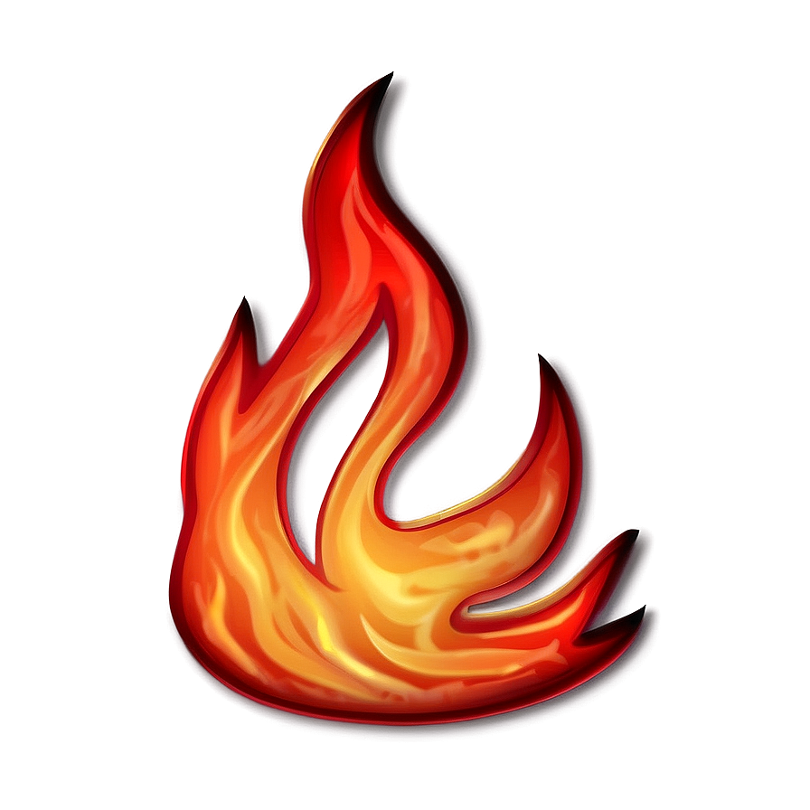 Red Fire Emoji Clipart Png 05042024 PNG image