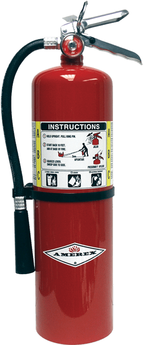 Red Fire Extinguisher Isolated PNG image