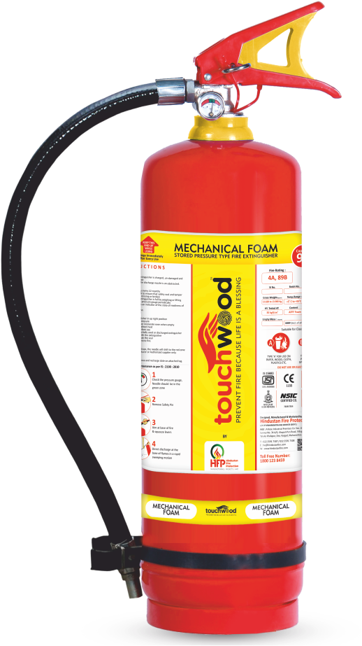 Red Fire Extinguisher Standing PNG image