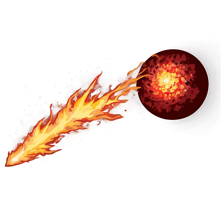 Red Fireball Vector Png Msk40 PNG image