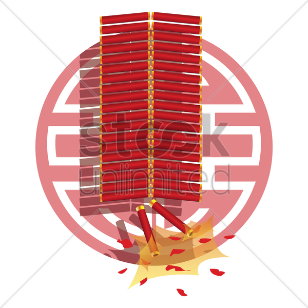 Red Firecrackers Cartoon Illustration PNG image