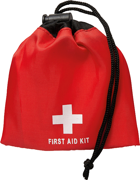 Red First Aid Kit Bag PNG image