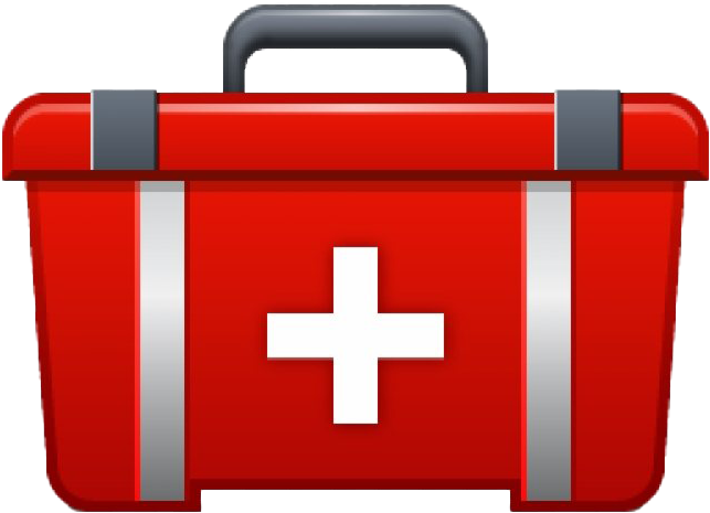 Red First Aid Kit Icon PNG image
