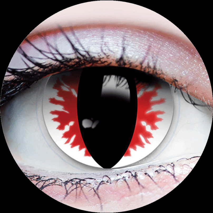 Red Flame Eye Closeup PNG image