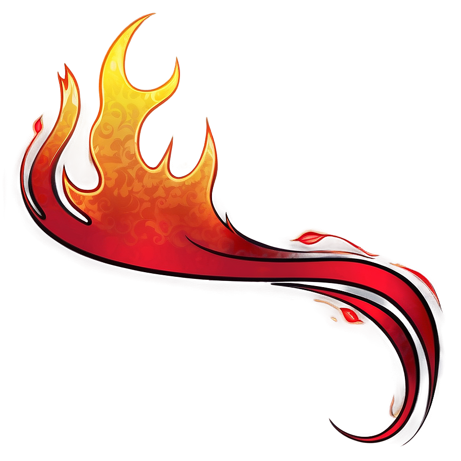 Red Flames D PNG image