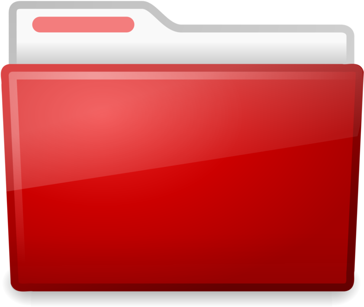 Red Folder Icon PNG image