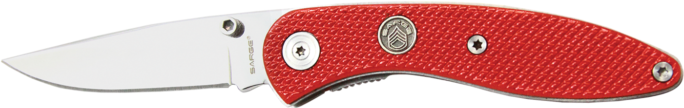 Red Folding Pocket Knife PNG image