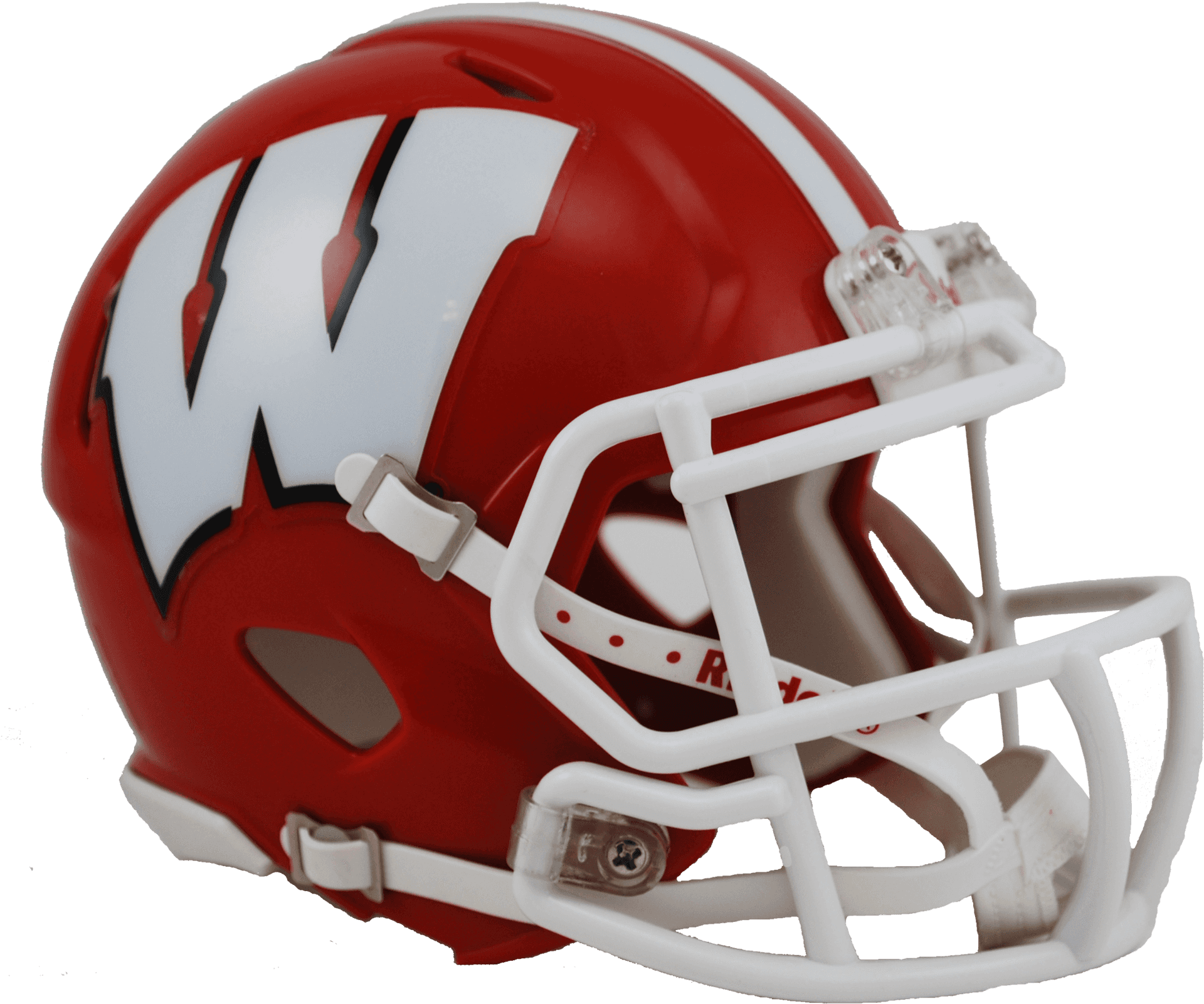 Red Football Helmetwith White W Logo PNG image