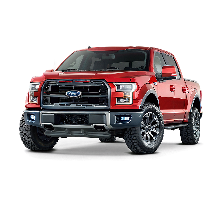 Red Ford F150 Truck Png 06212024 PNG image