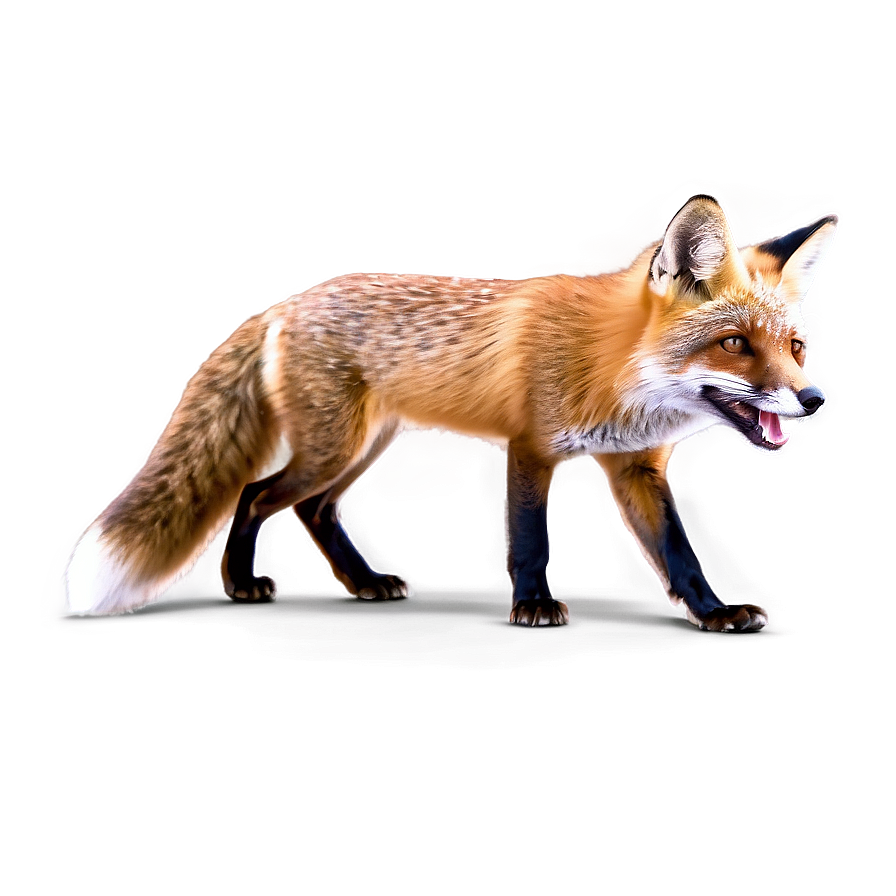 Red Fox In Action Png Vlc80 PNG image