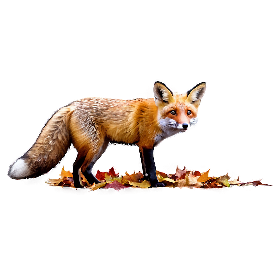 Red Fox In Autumn Png 06242024 PNG image